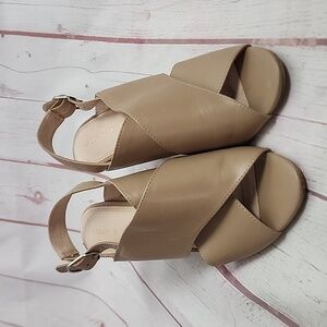 Kelly & Katie Astalia Tan Womens Heels-Size 10
